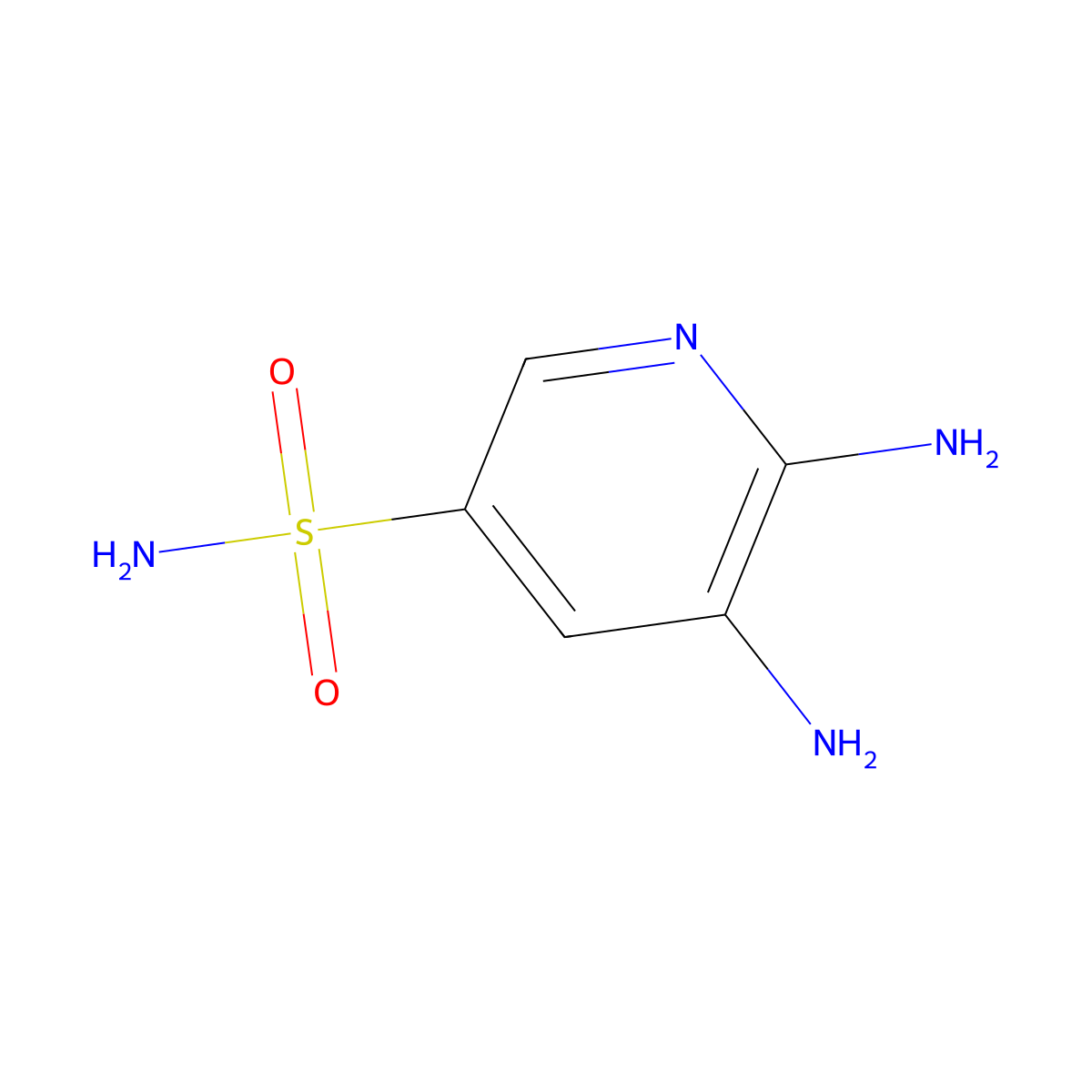 5,6-Diaminopyridine-3-sulfonamide molecular structure, CAS 742663-32-7