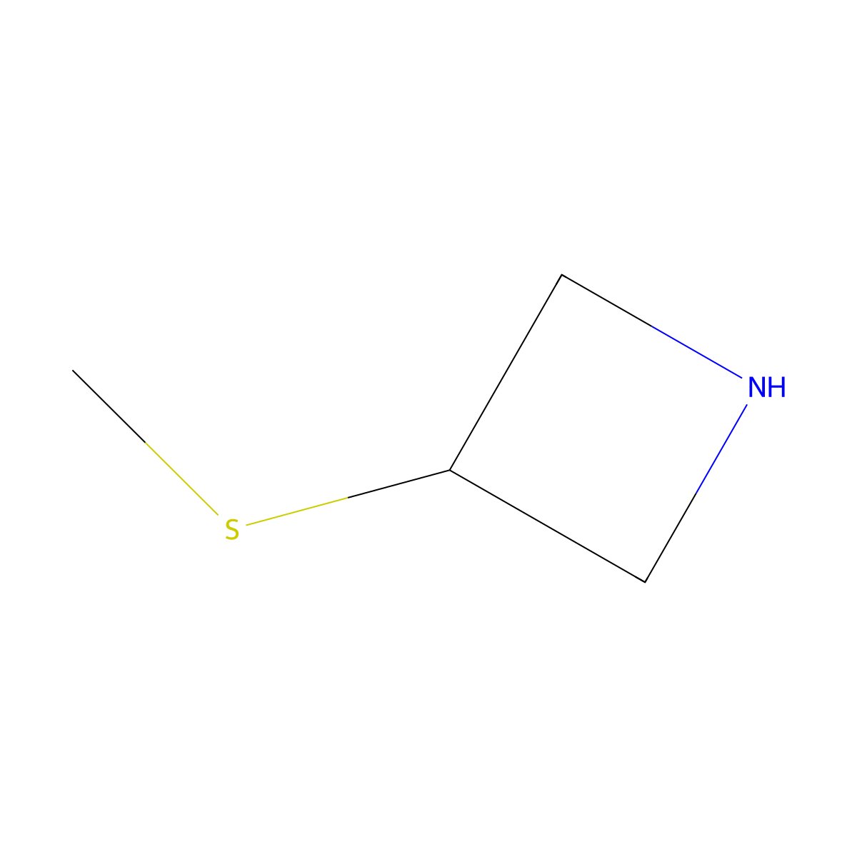 3-(Methylsulfanyl)azetidine molecular structure, CAS 742670-23-1