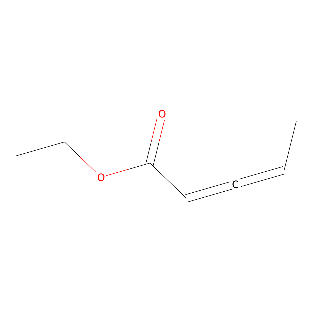 Ethyl penta-2,3-dienoate molecular structure, CAS 74268-51-2