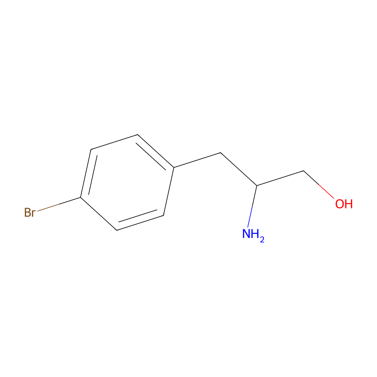 (S)-b-Amino-4-bromobenzenepropanol molecular structure, CAS 742686-69-7