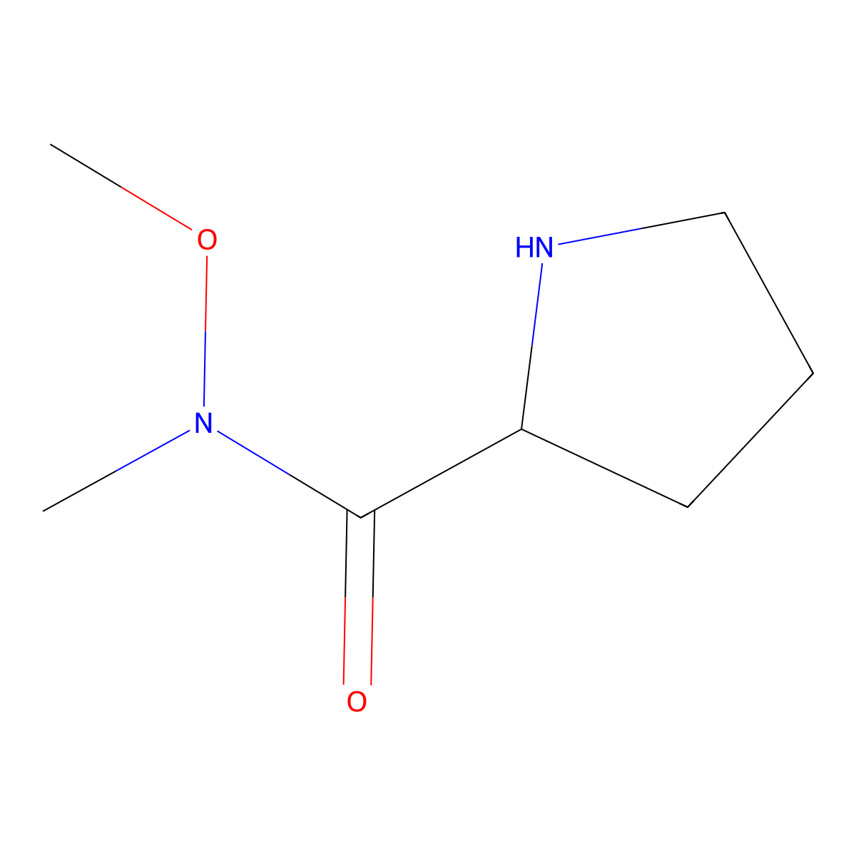 2-Pyrrolidinecarboxamide,N-methoxy-N-methyl-(9CI) molecular structure, CAS 742691-96-9