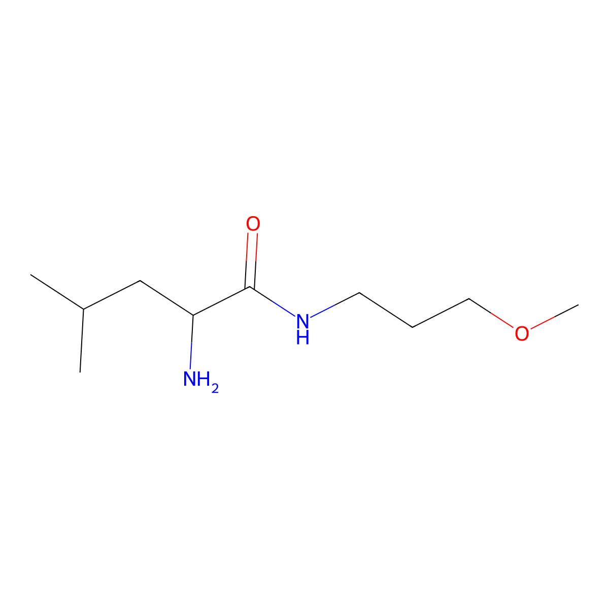 3-Methoxypropyl L-Leucinamide molecular structure, CAS 742694-73-1