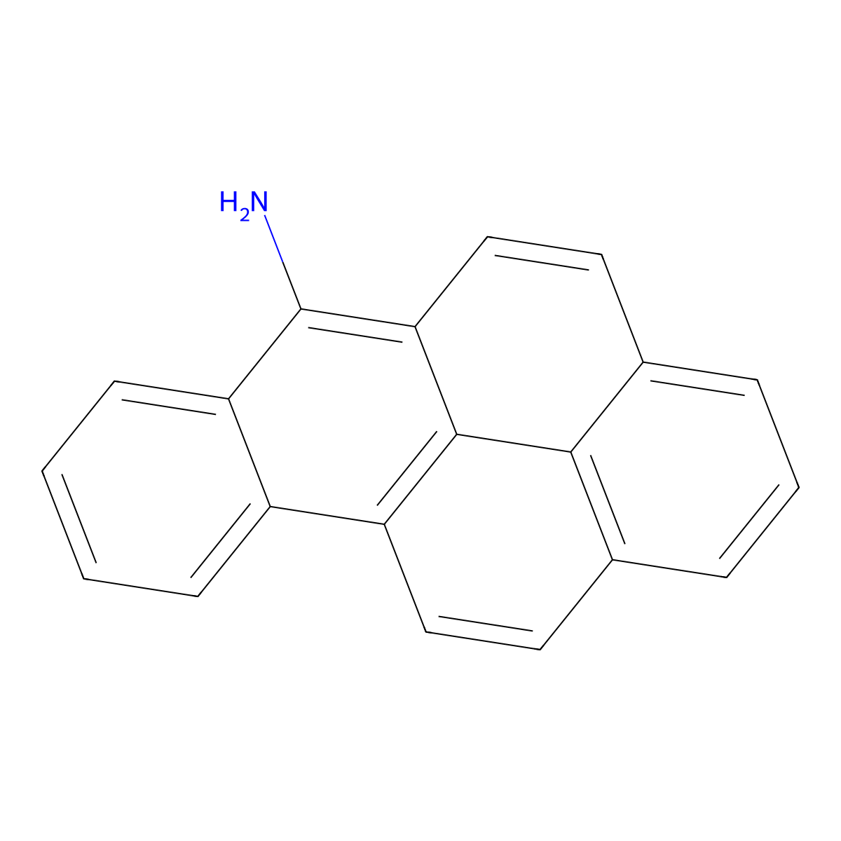 6-Aminobenzo(a)pyrene molecular structure, CAS 7428-83-3