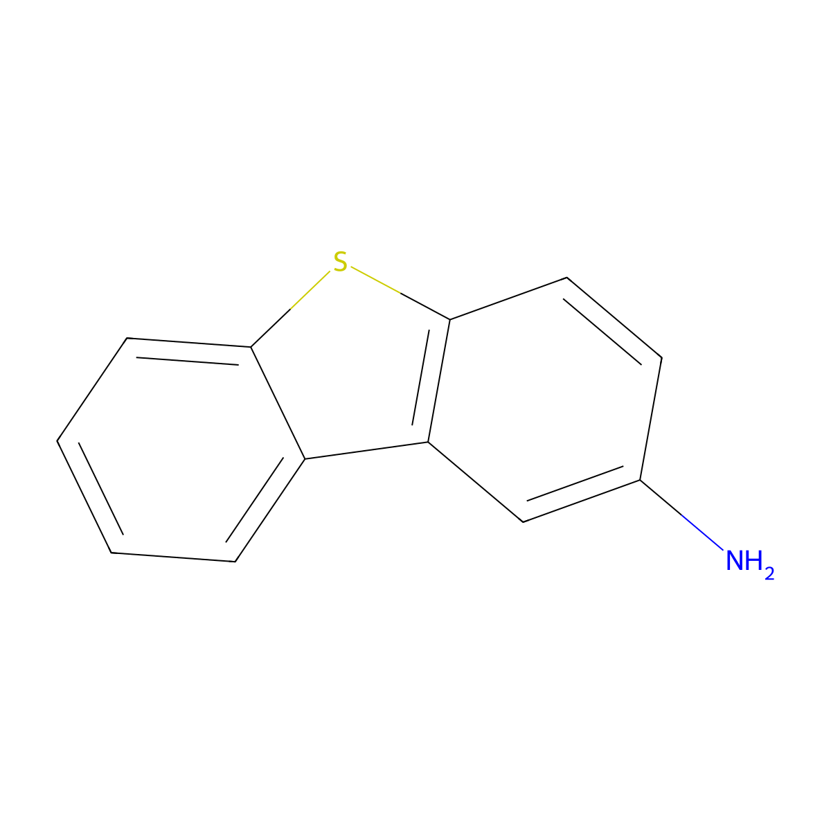 2-Dibenzothiophenamine molecular structure, CAS 7428-91-3