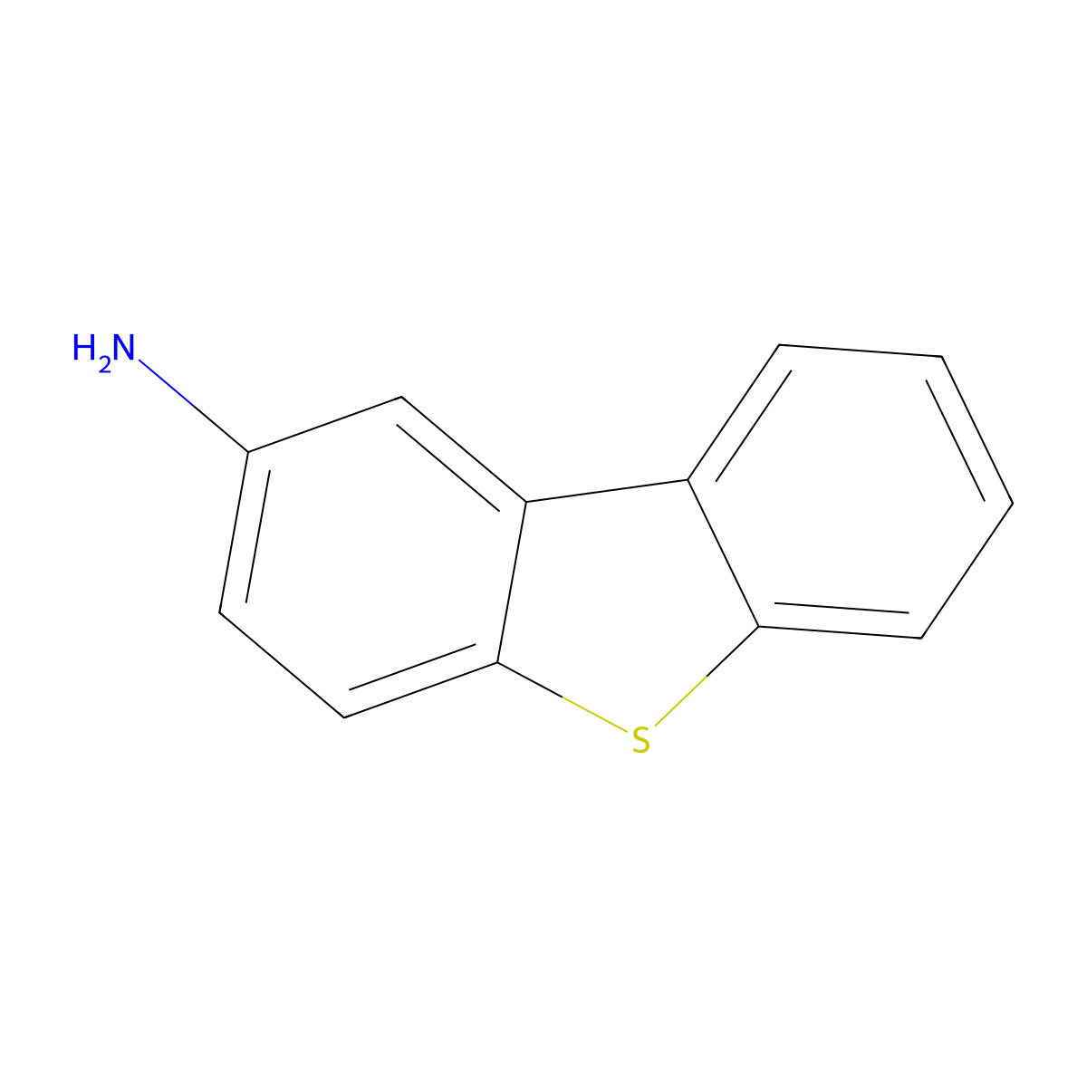 2-Dibenzothiophenamine molecular structure, CAS 7428-91-3