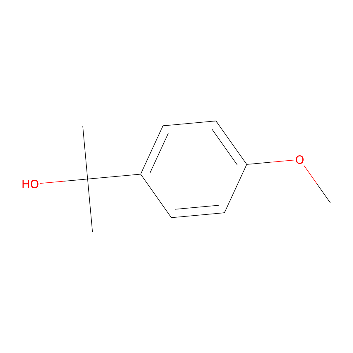2-(4-Methoxyphenyl)propan-2-ol molecular structure, CAS 7428-99-1