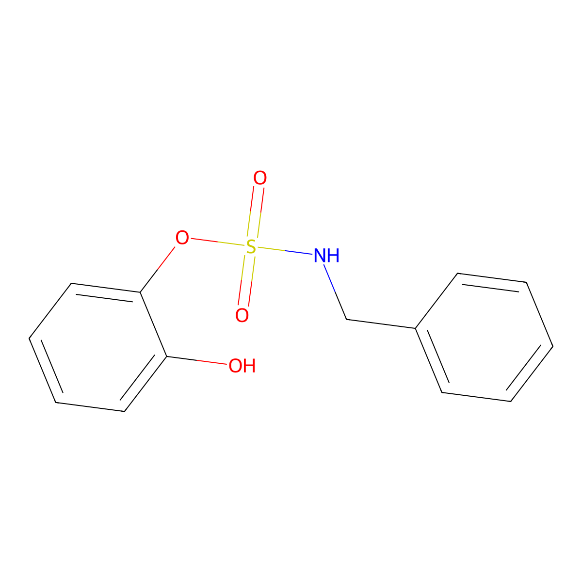 N-benzyl(2-hydroxyphenyl)sulfamate molecular structure, CAS 74282-81-8