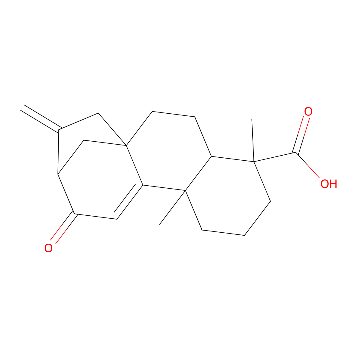 12-Oxograndiflorenic acid molecular structure, CAS 74284-42-7