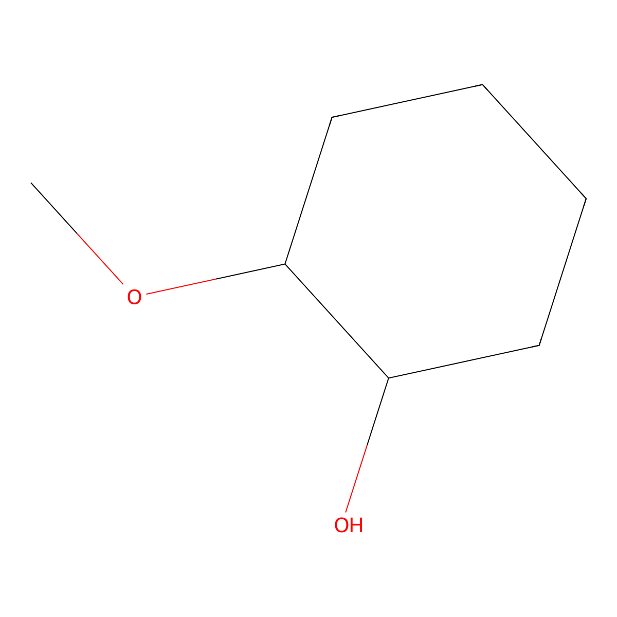 rac-(1R,2S)-2-methoxycyclohexan-1-ol molecular structure, CAS 7429-41-6
