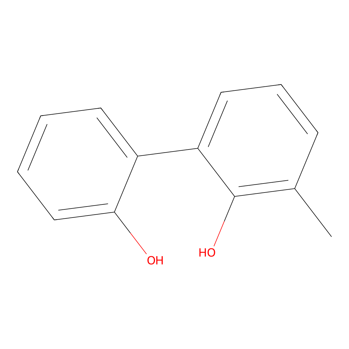 3-Methyl(1,1'-biphenyl)-2,2'-diol molecular structure, CAS 74292-21-0