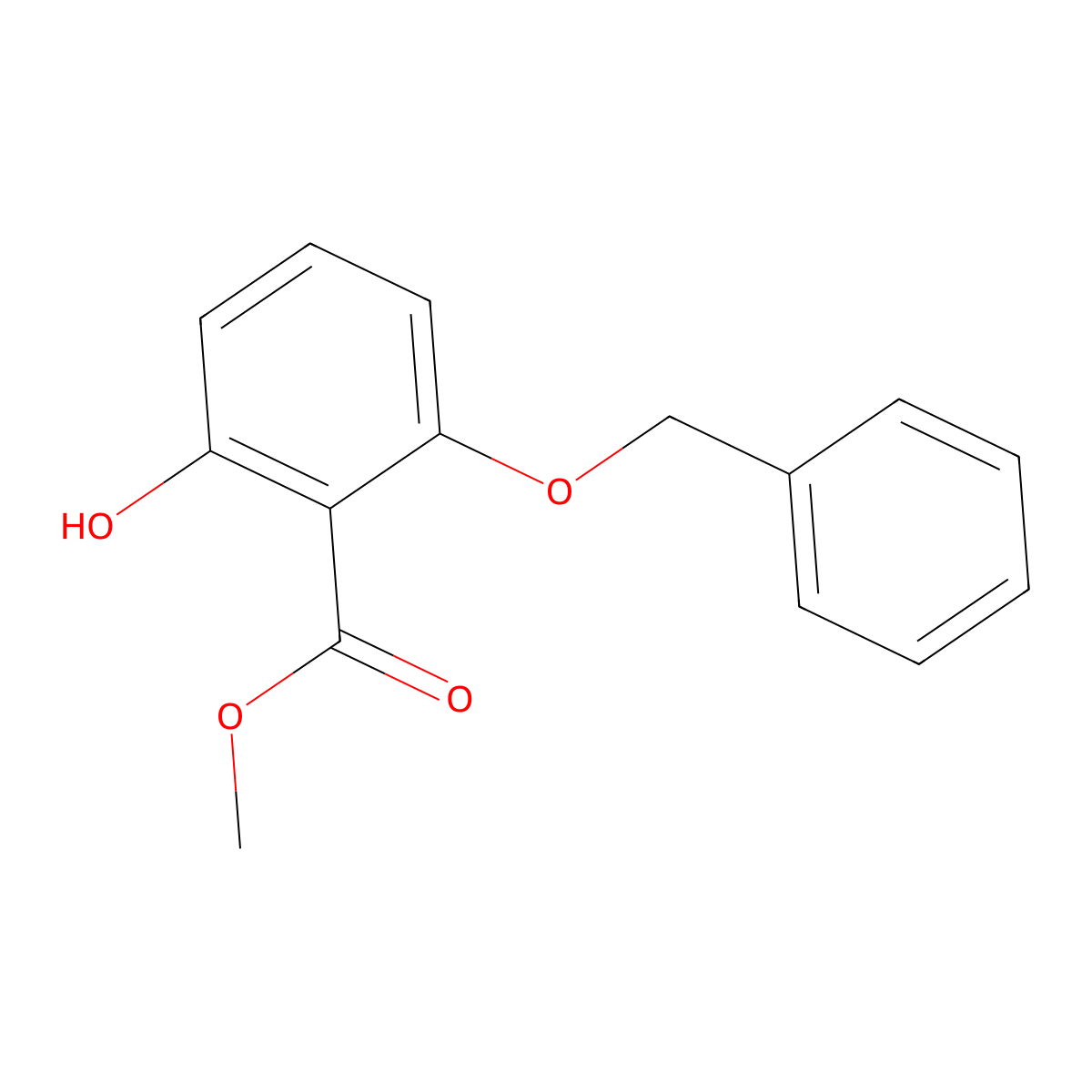 Methyl 2-(benzyloxy)-6-hydroxybenzoate molecular structure, CAS 74292-74-3