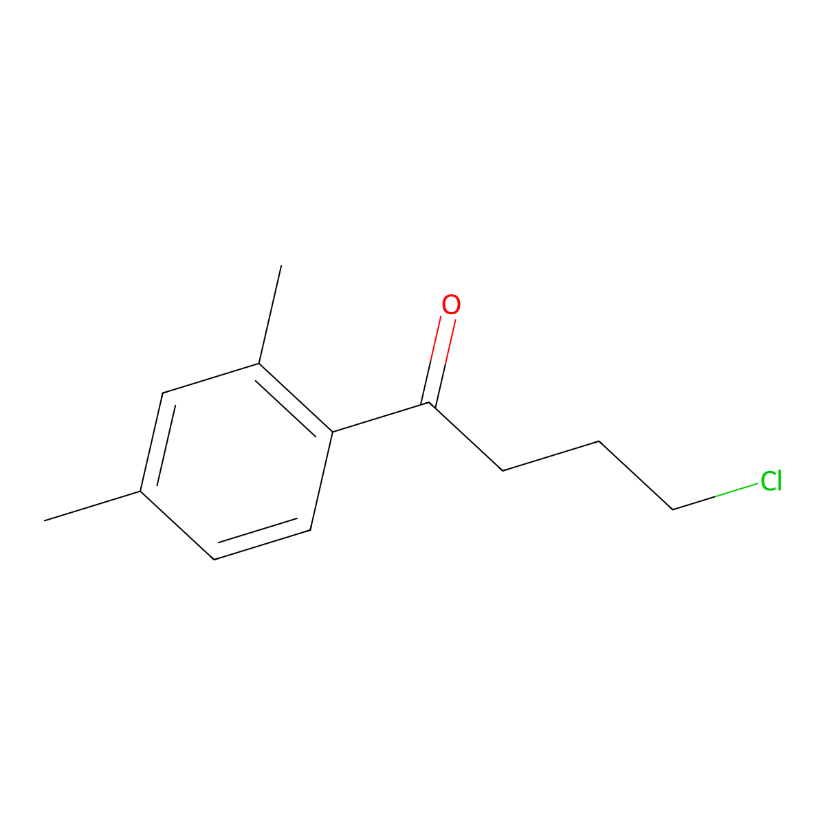 4-Chloro-2',4'-dimethylbutyrophenone molecular structure, CAS 74298-65-0