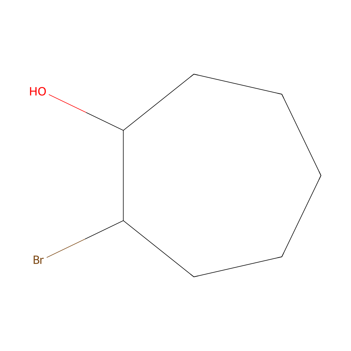 2-Bromocycloheptan-1-ol molecular structure, CAS 74305-05-8