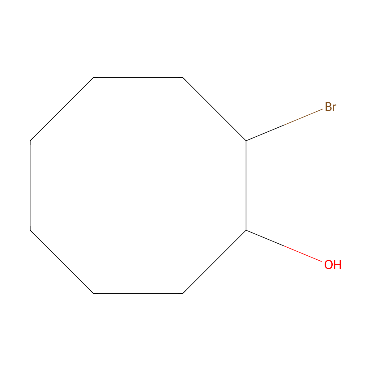 2-Bromocyclooctan-1-ol molecular structure, CAS 74305-06-9