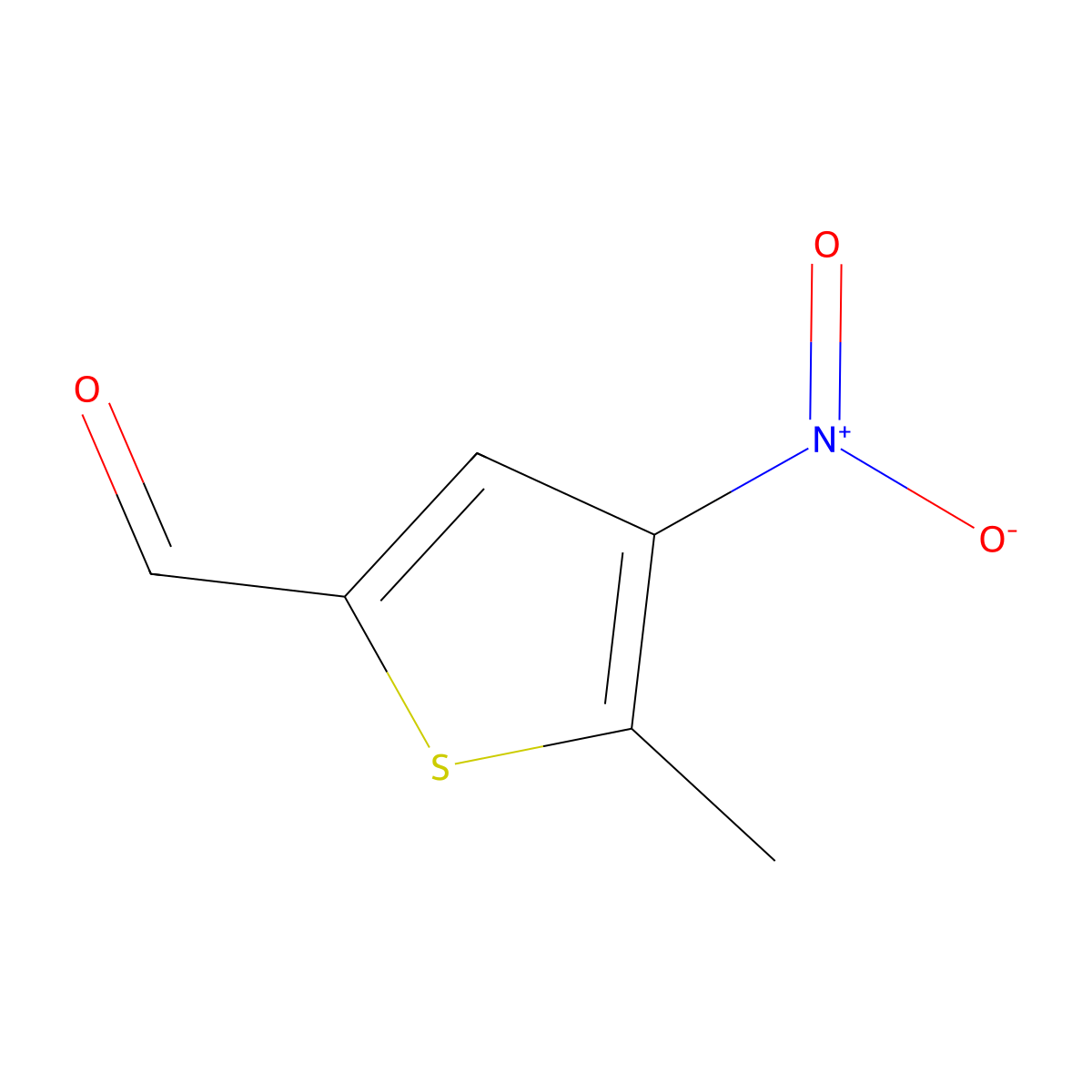 5-Methyl-4-nitrothiophene-2-carbaldehyde molecular structure, CAS 74306-75-5