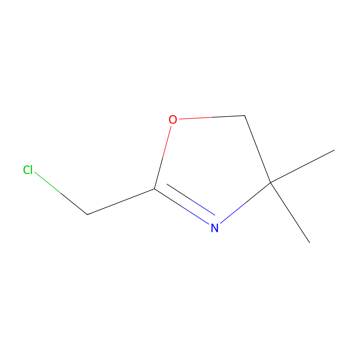 2-(Chloromethyl)-4,4-dimethyl-4,5-dihydro-1,3-oxazole molecular structure, CAS 74307-97-4