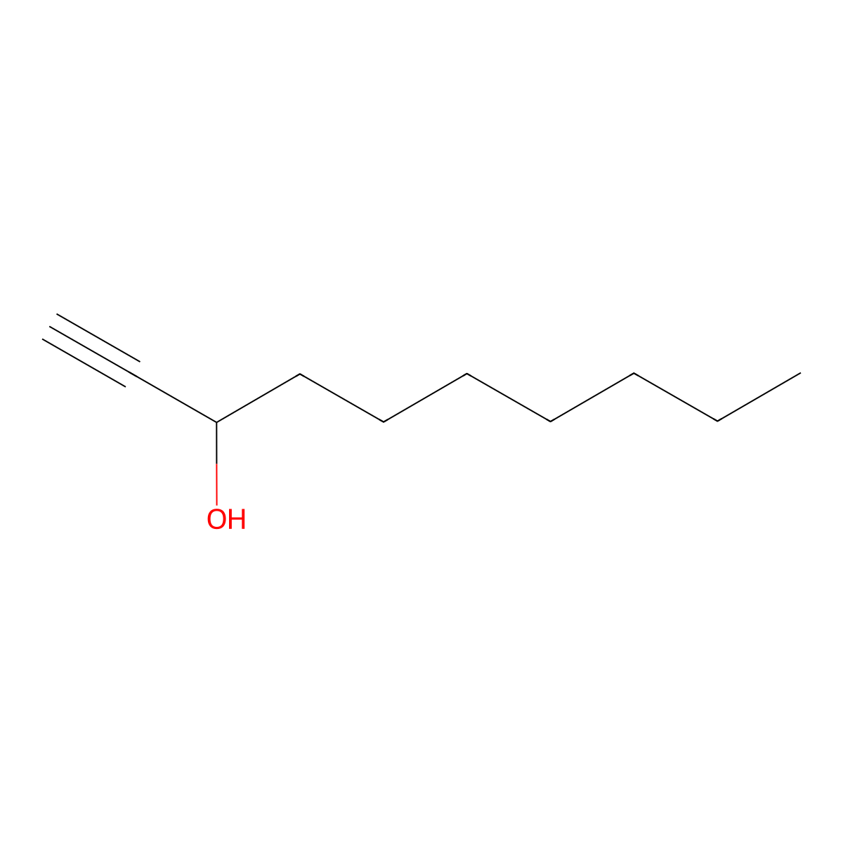 1-Decyn-3-ol molecular structure, CAS 7431-23-4