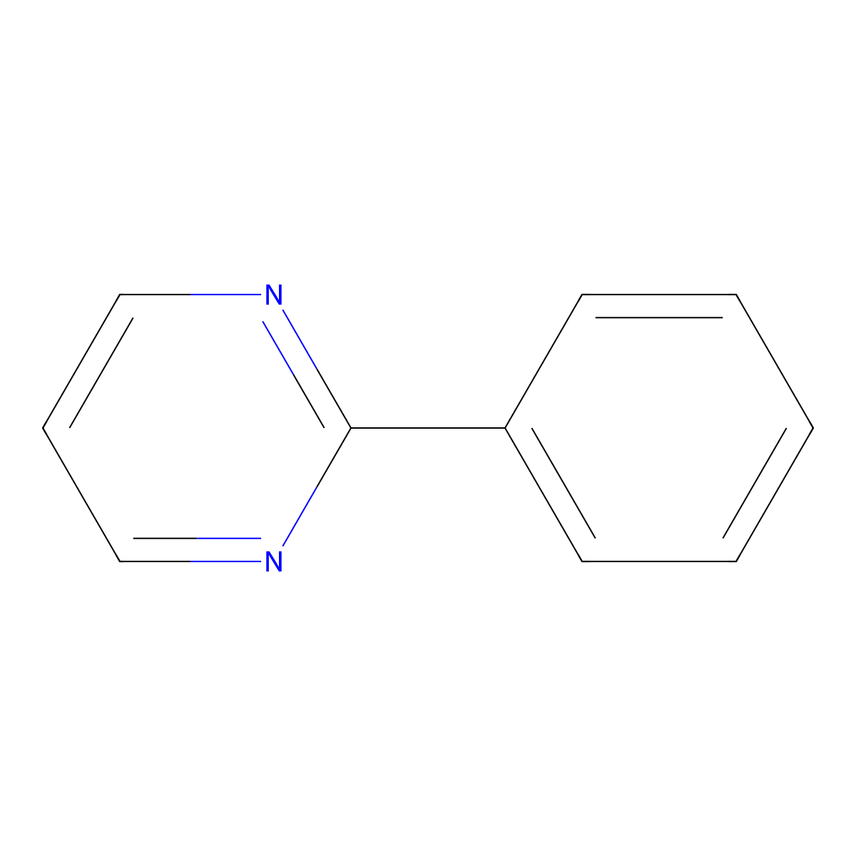 2-Phenylpyrimidine molecular structure, CAS 7431-45-0