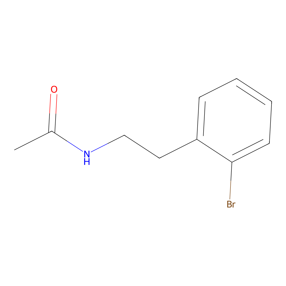 N-(2-bromophenethyl)acetamide molecular structure, CAS 74315-08-5