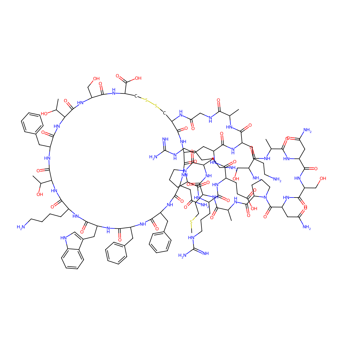 Prosomatostatin molecular structure, CAS 74315-46-1