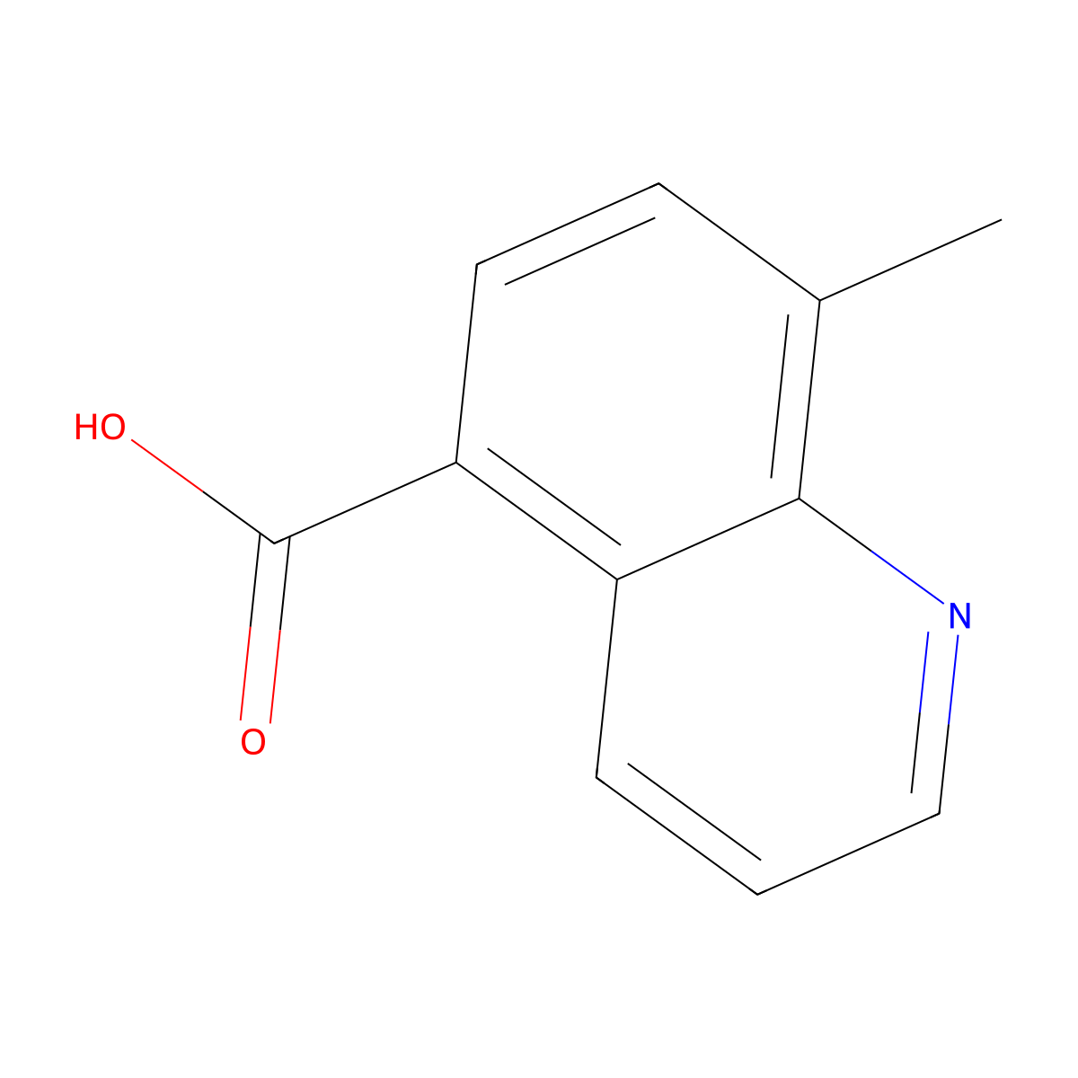 8-Methylquinoline-5-carboxylic acid molecular structure, CAS 74316-52-2
