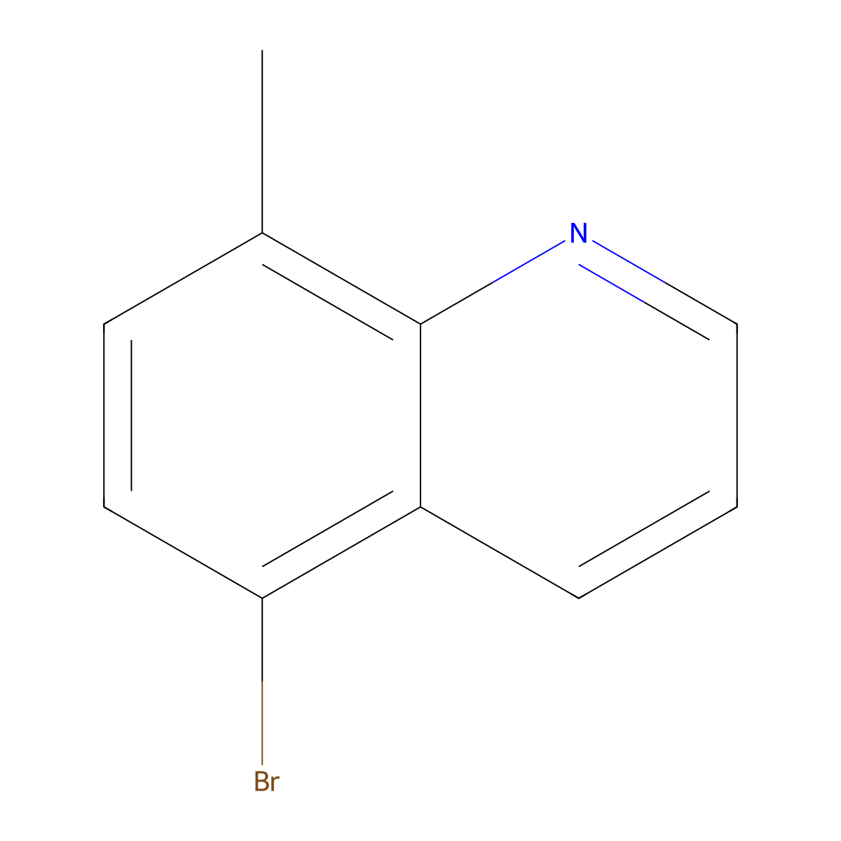 5-Bromo-8-methylquinoline molecular structure, CAS 74316-55-5