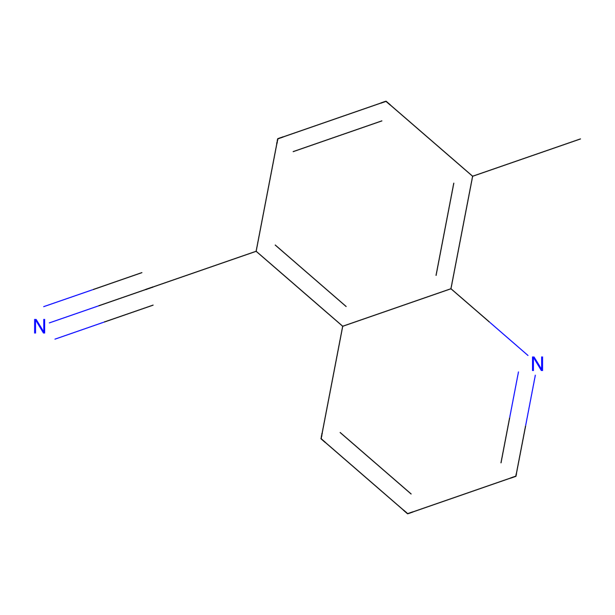 8-Methylquinoline-5-carbonitrile molecular structure, CAS 74316-57-7