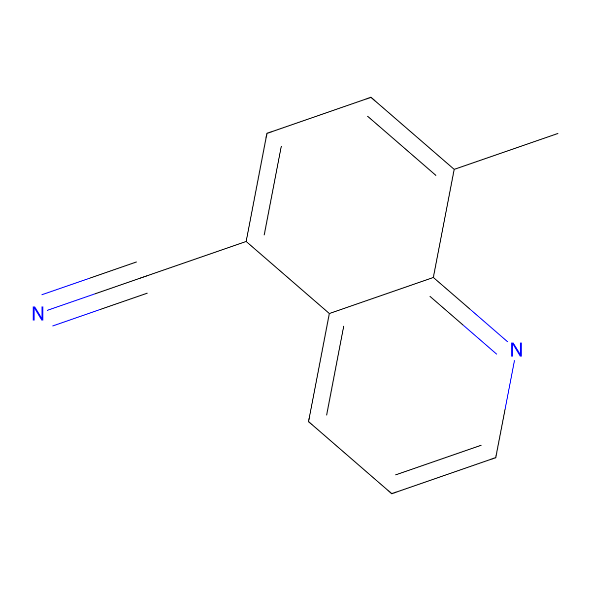 8-Methylquinoline-5-carbonitrile molecular structure, CAS 74316-57-7
