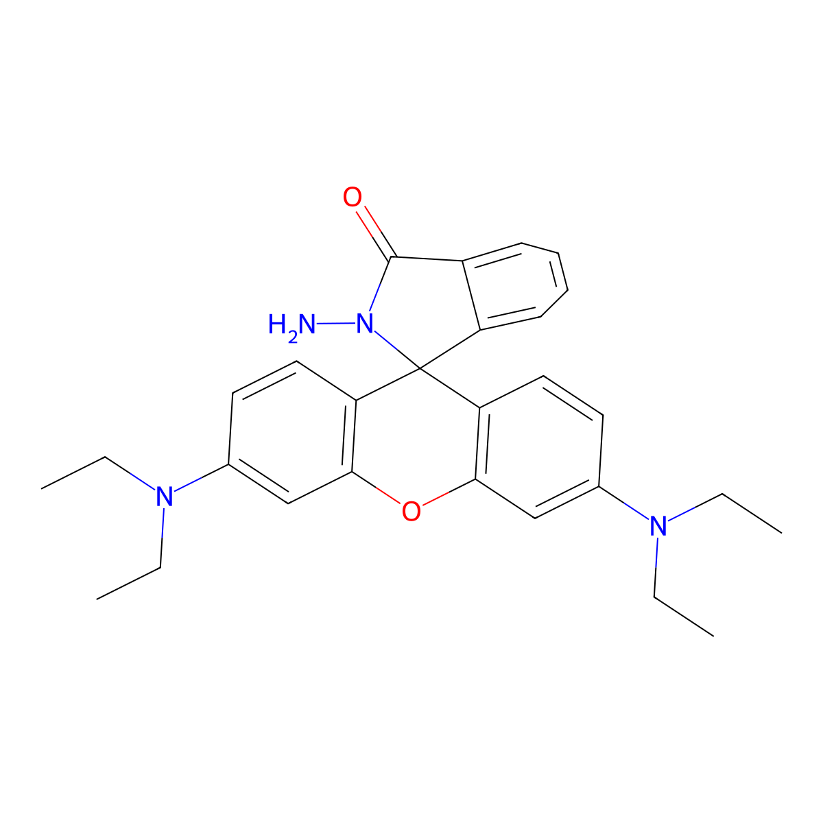 Rhodamine B Hydrazide molecular structure, CAS 74317-53-6