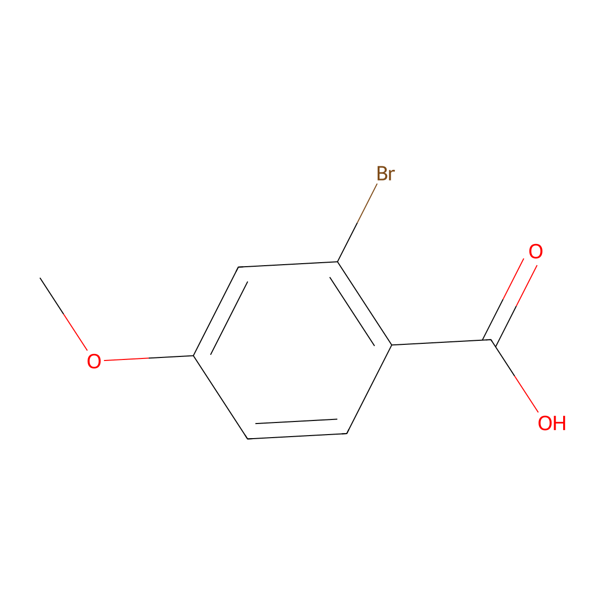 2-Bromo-4-methoxybenzoic acid molecular structure, CAS 74317-85-4
