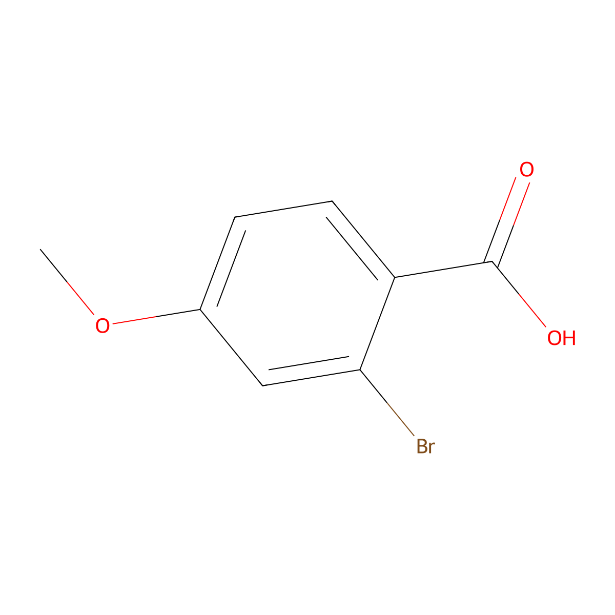 2-Bromo-4-methoxybenzoic acid molecular structure, CAS 74317-85-4