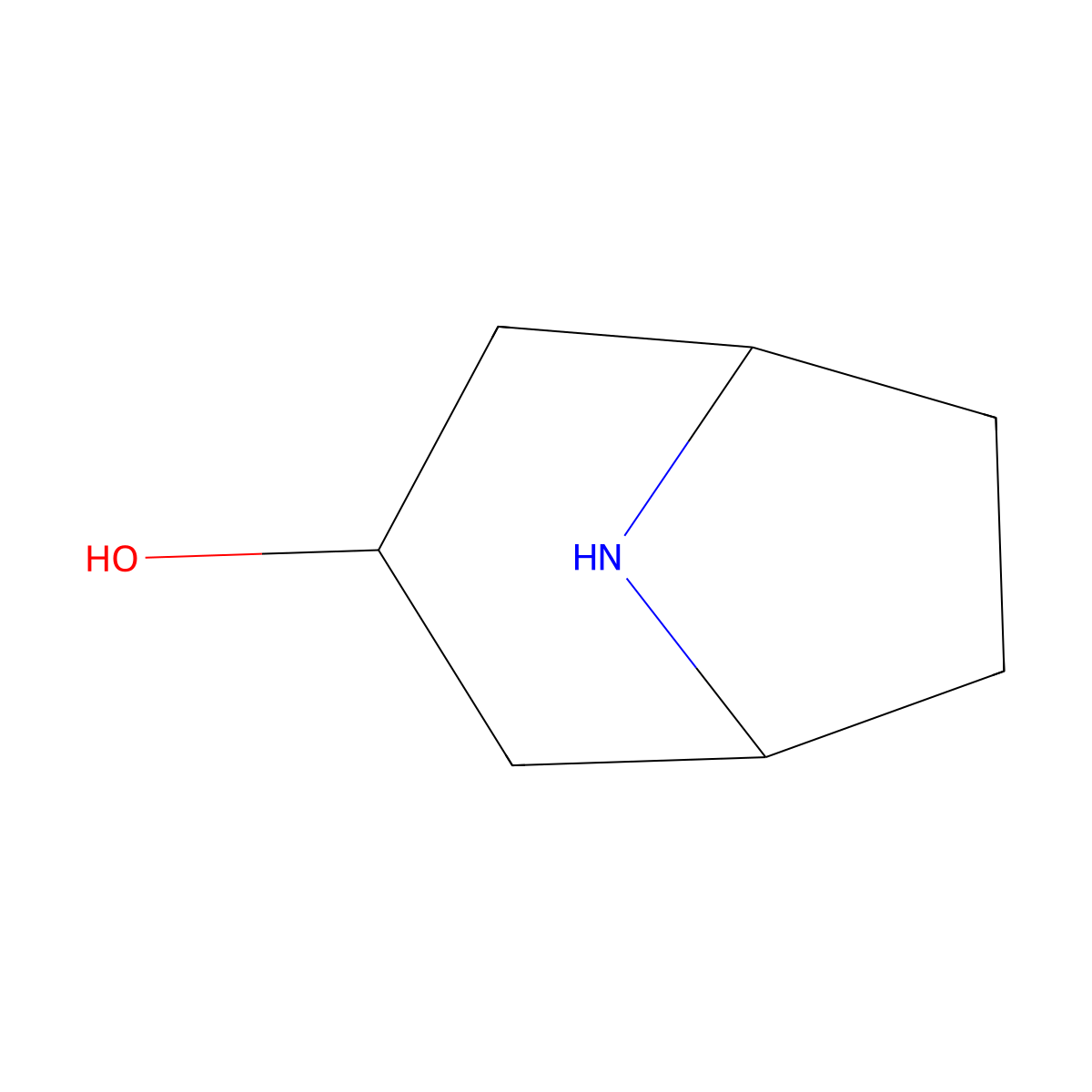 8-Azabicyclo[3.2.1]octan-3-ol molecular structure, CAS 7432-11-3