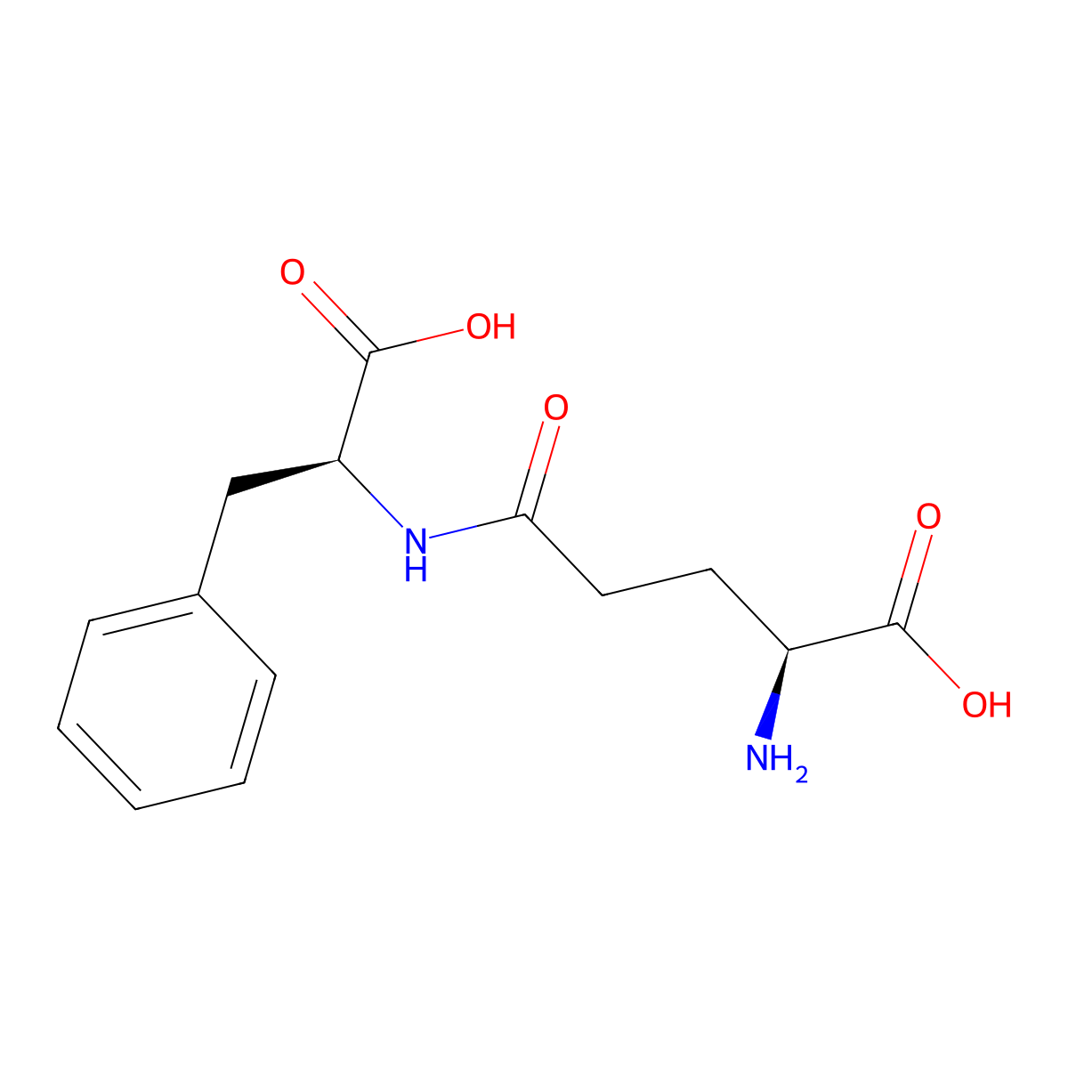 gamma-L-Glutamyl-L-phenylalanine molecular structure, CAS 7432-24-8