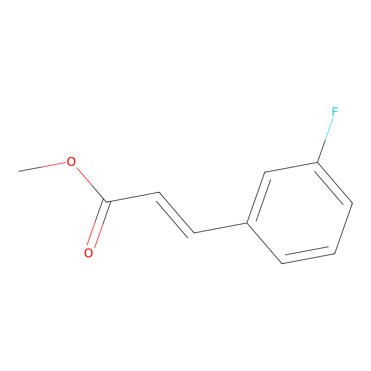 Methyl (E)-3-fluorocinnamate molecular structure, CAS 74325-03-4