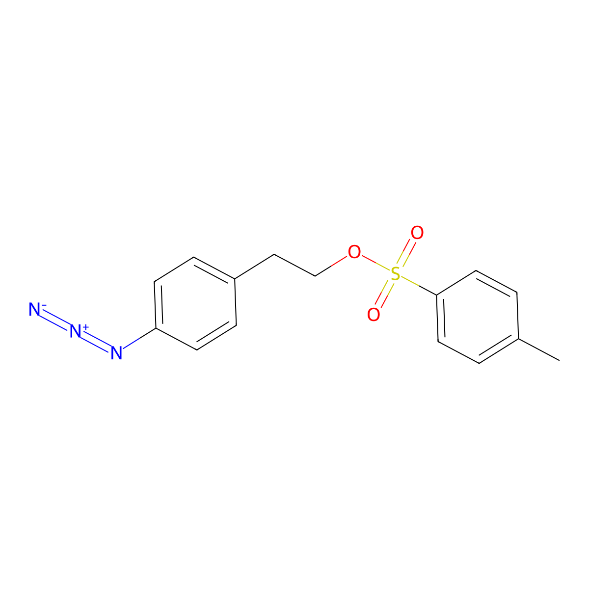 2-(4-Azidophenyl)ethyl 4-methylbenzene-1-sulfonate molecular structure, CAS 74328-65-7