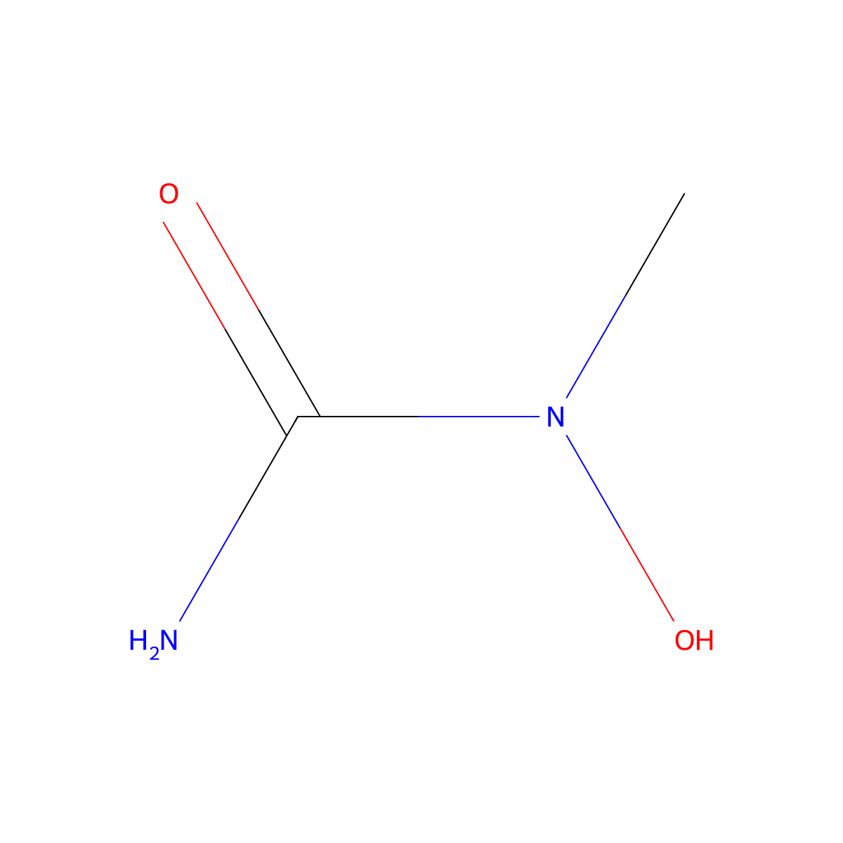 1-Hydroxy-1-methylurea molecular structure, CAS 7433-43-4
