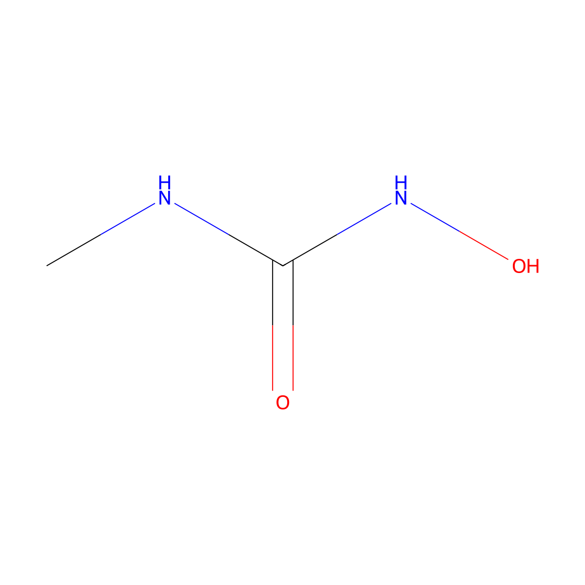N-hydroxy-N'-methylurea molecular structure, CAS 7433-46-7