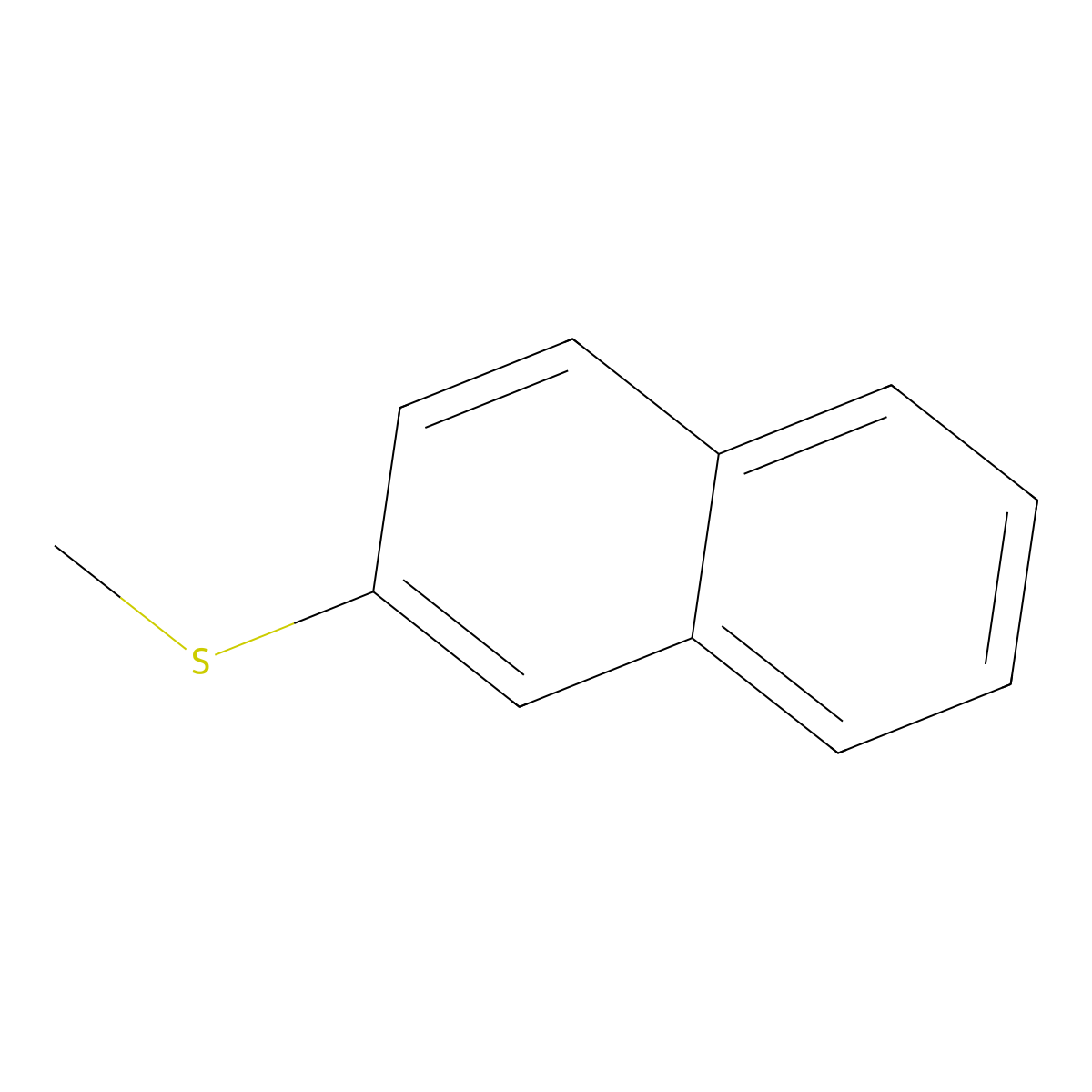 2-Methylmercaptonaphthalene molecular structure, CAS 7433-79-6