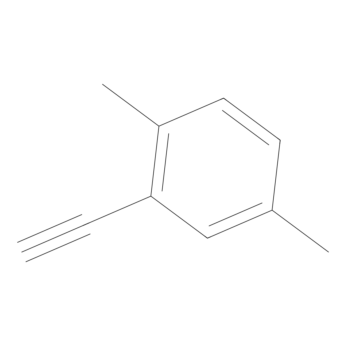 2-Ethynyl-1,4-dimethylbenzene molecular structure, CAS 74331-70-7