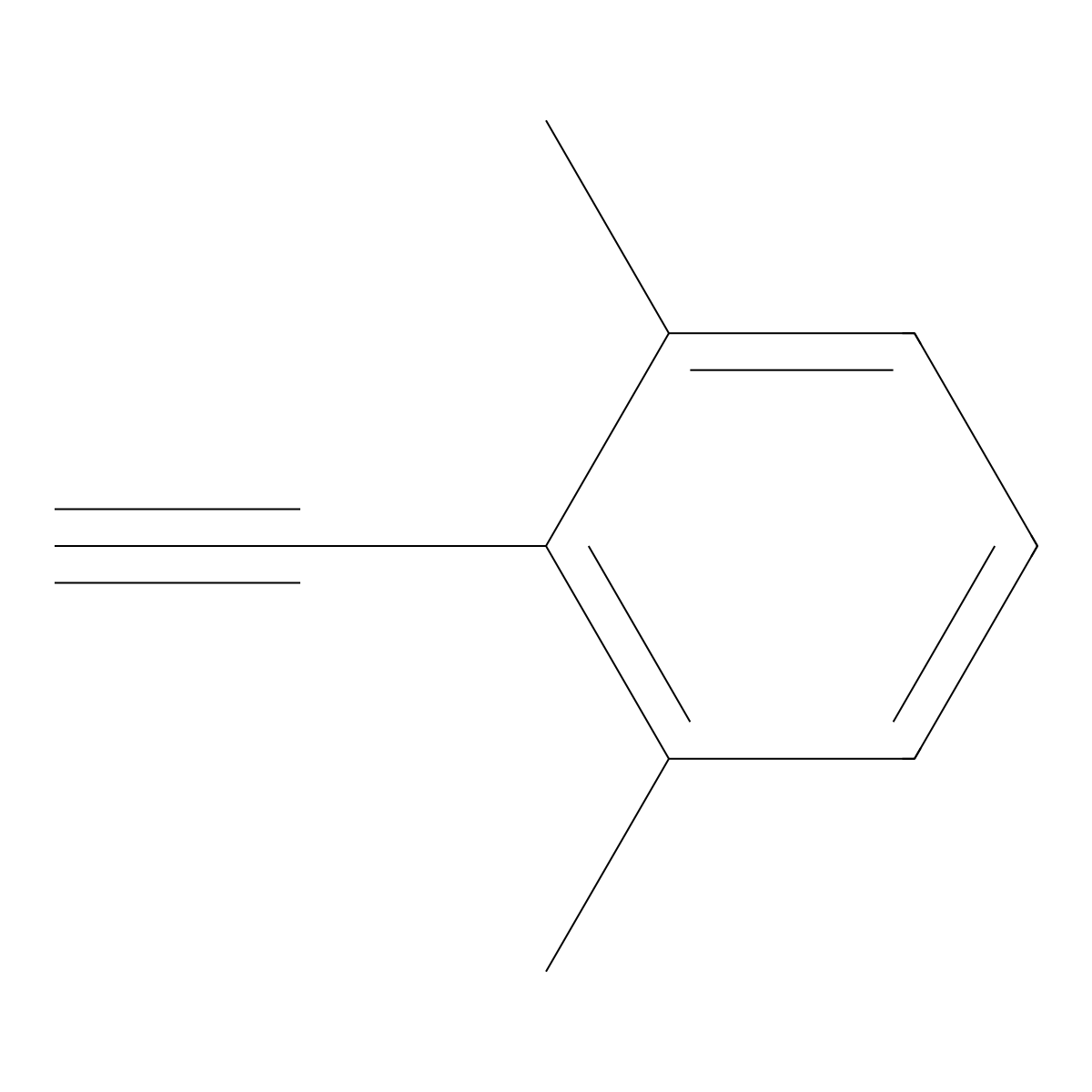2-Ethynyl-1,3-dimethylbenzene molecular structure, CAS 74331-74-1