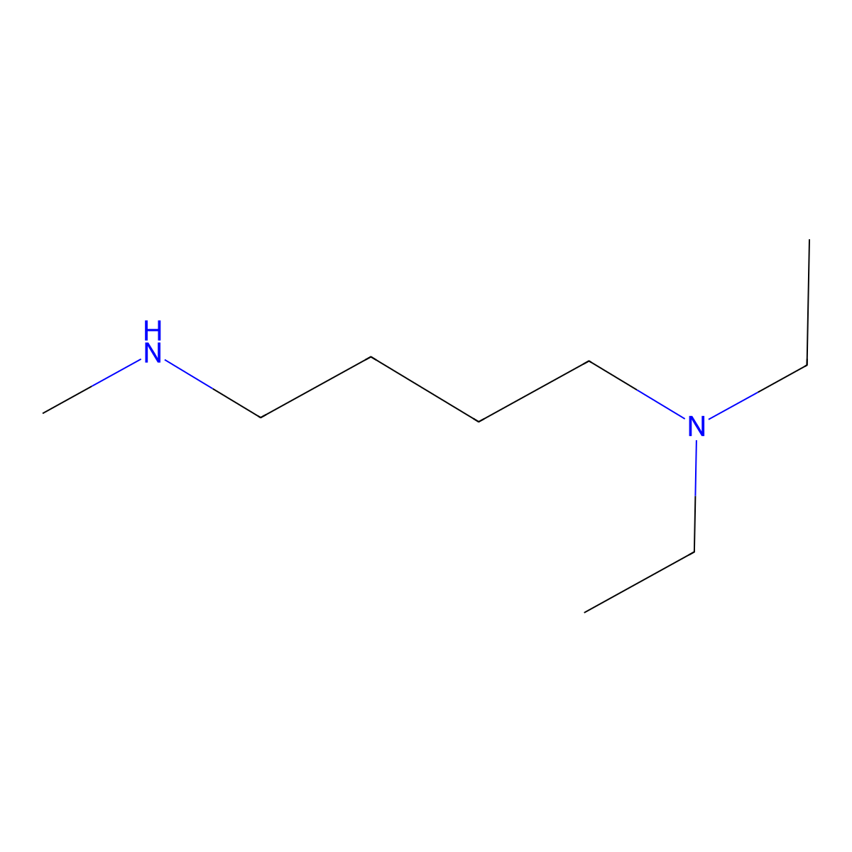 Diethyl[4-(methylamino)butyl]amine molecular structure, CAS 74332-29-9