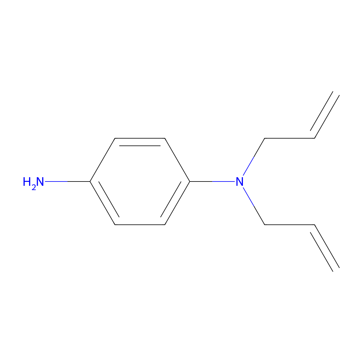N-1,N-1-Diallyl-1,4-benzenediamine molecular structure, CAS 74332-66-4