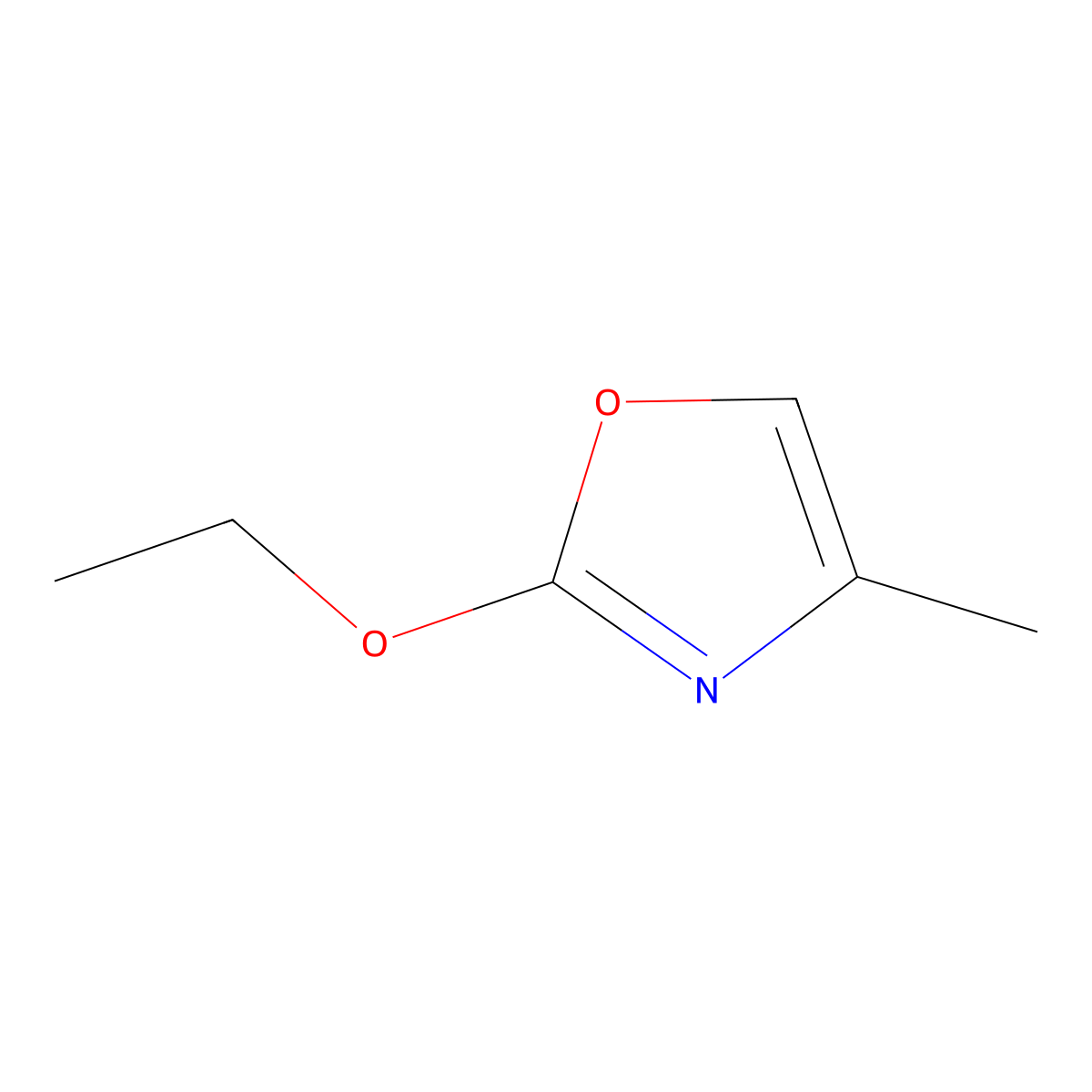 2-Ethoxy-4-methyloxazole molecular structure, CAS 74333-73-6