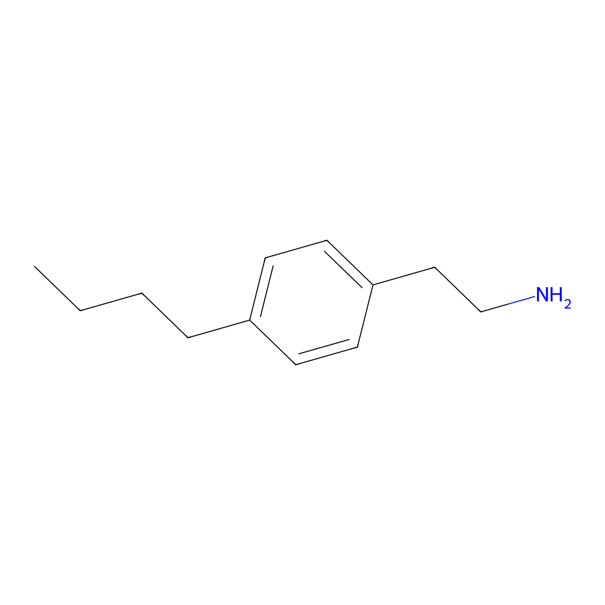 2-(4-Butylphenyl)ethan-1-amine molecular structure, CAS 743355-59-1