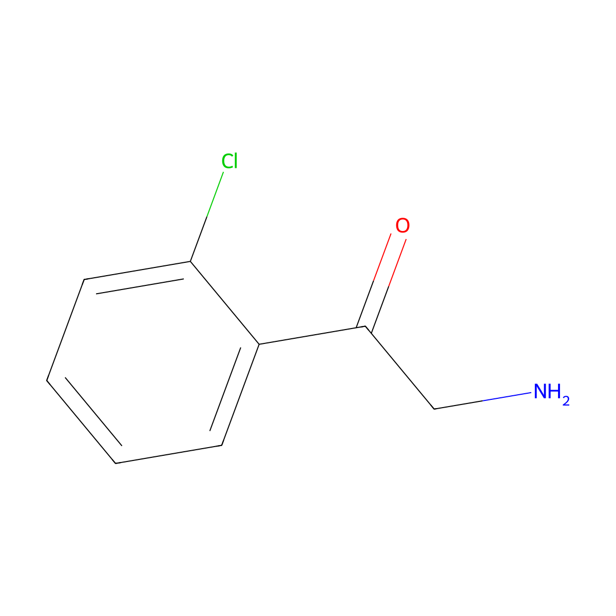 2-Amino-1-(2-chlorophenyl)ethanone molecular structure, CAS 743357-99-5