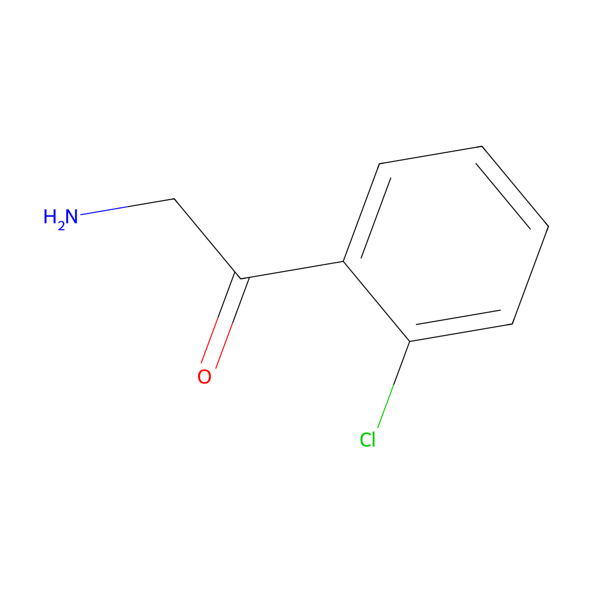 2-Amino-1-(2-chlorophenyl)ethanone molecular structure, CAS 743357-99-5