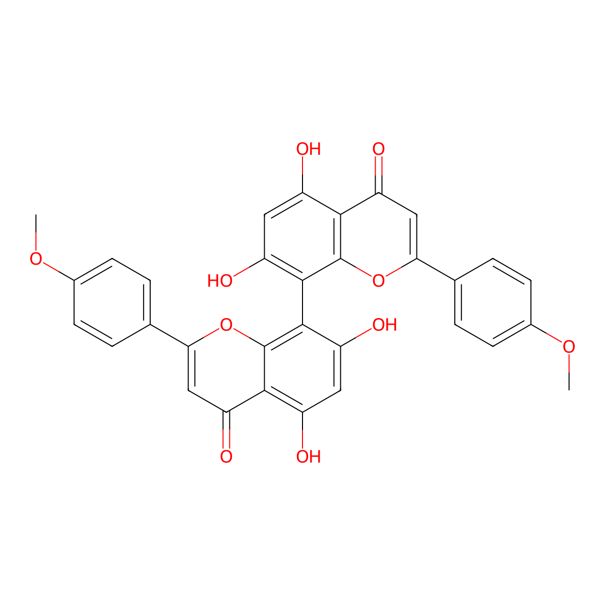 4',4'''-Di-O-methylcupressuflavone molecular structure, CAS 74336-91-7