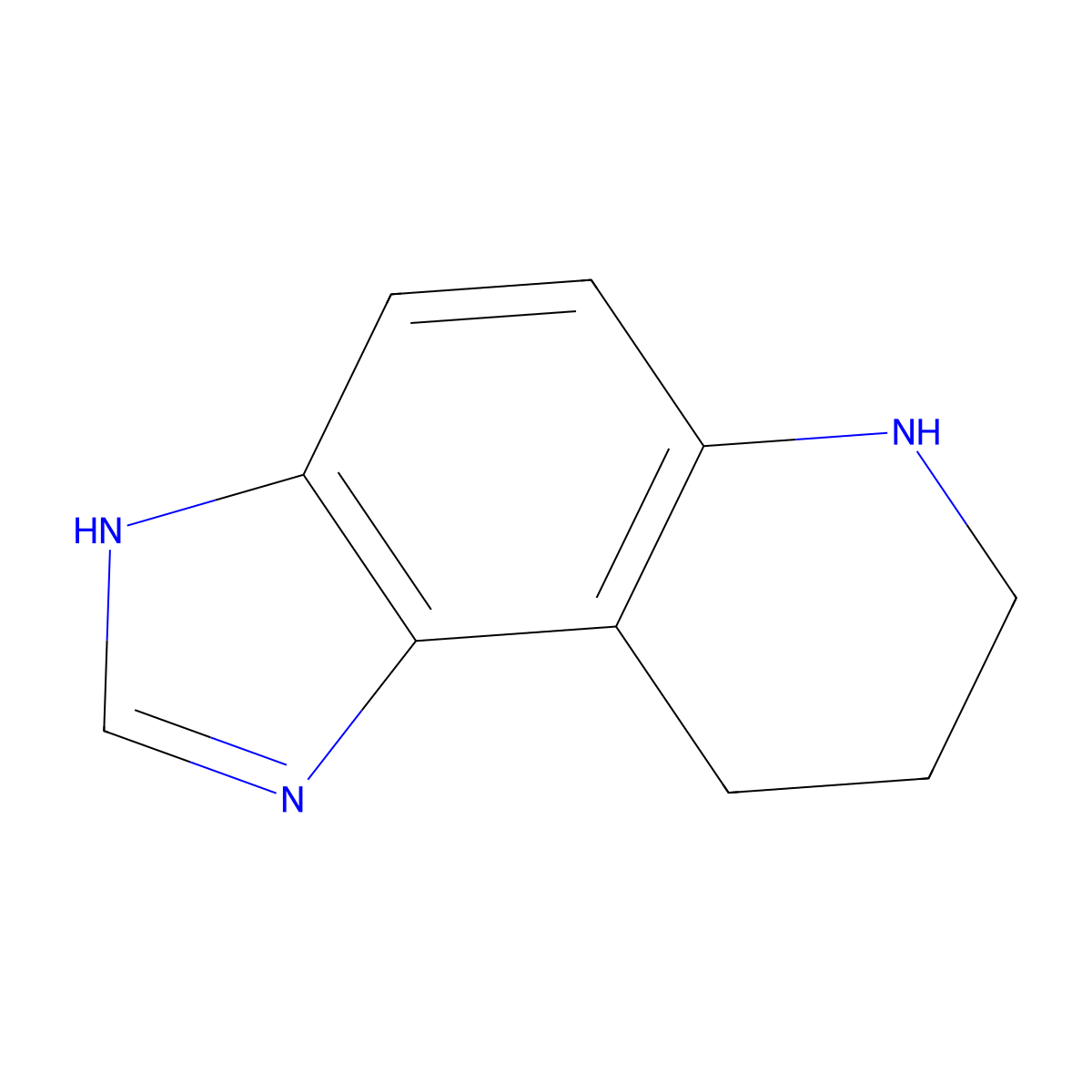 6,7,8,9-Tetrahydro-1H-imidazo[4,5-f]quinoline molecular structure, CAS 743366-83-8