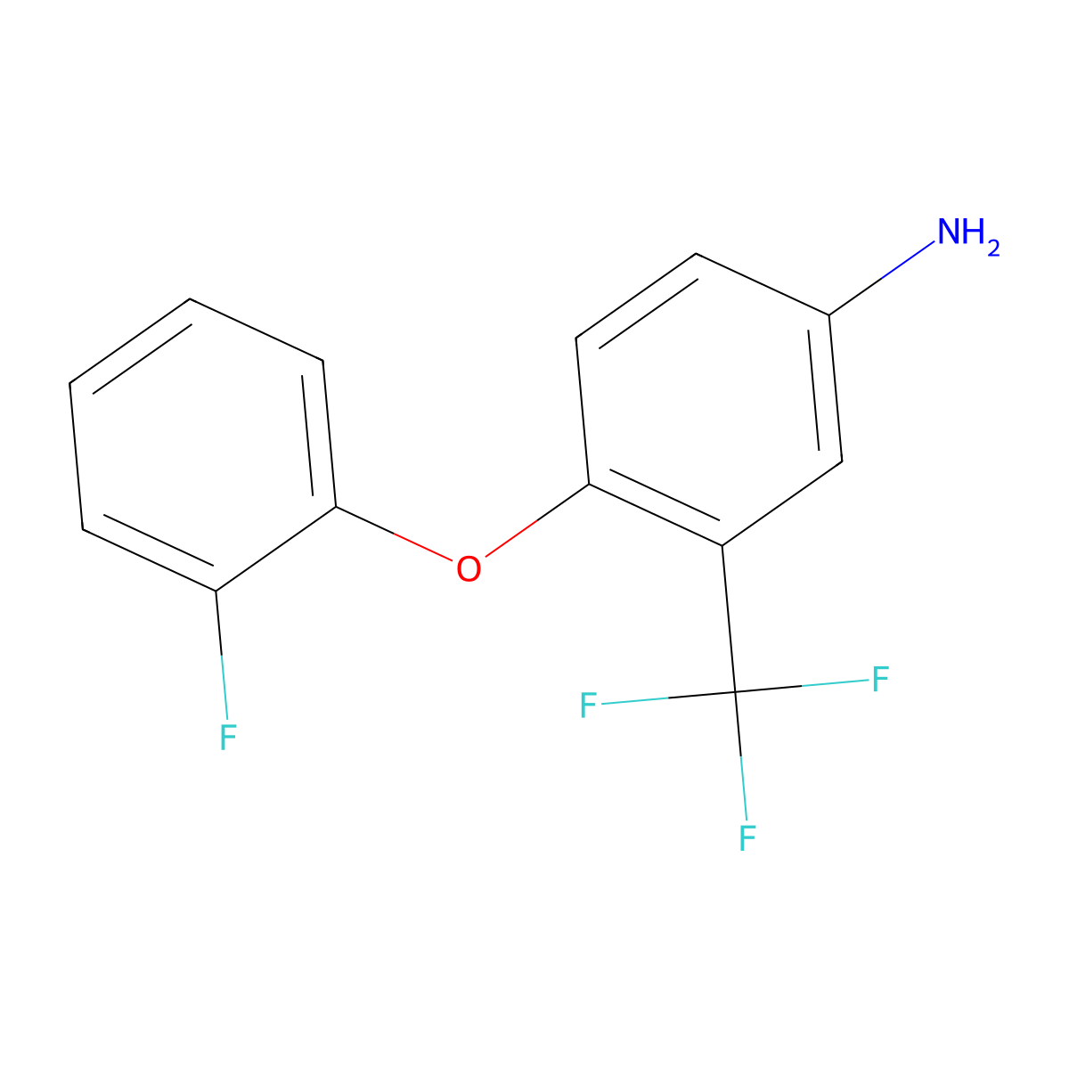 4-(2-Fluorophenoxy)-3-(trifluoromethyl)aniline molecular structure, CAS 74338-19-5