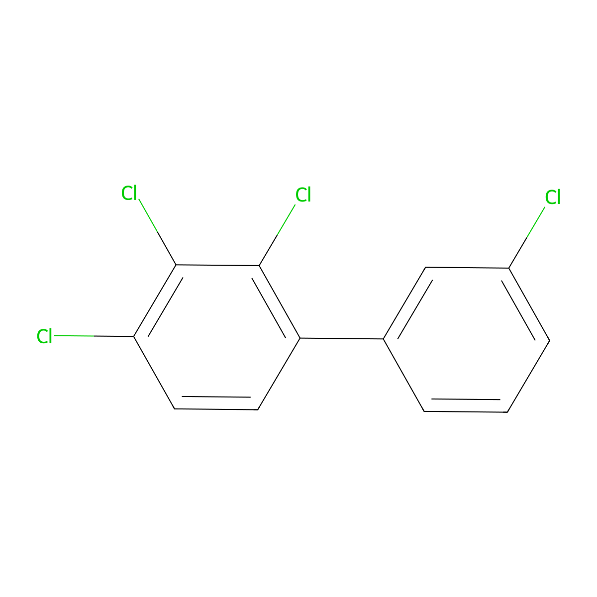 2,3,3',4-Tetrachlorobiphenyl molecular structure, CAS 74338-24-2